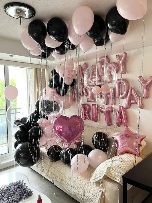Girl Black Pink Birthday set