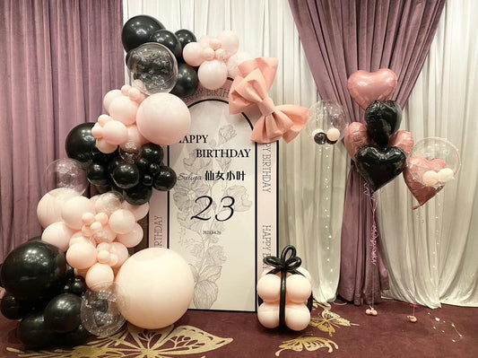 Black Pink Girl party decoration