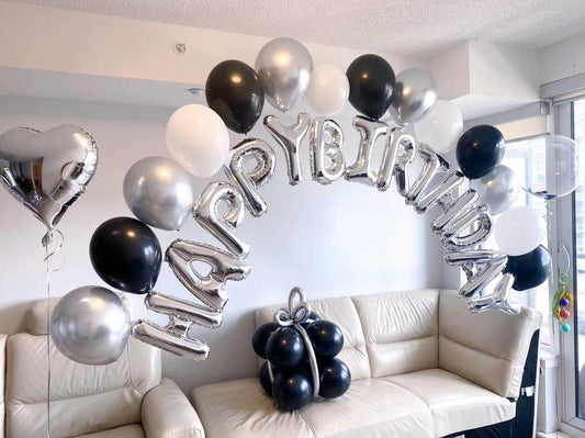 Birthday helium set(including heart and bobo balloon)